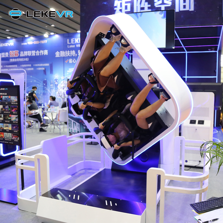 LEKE VR Double siège de machine de cinéma de réalité virtuelle VR Simulateur 360