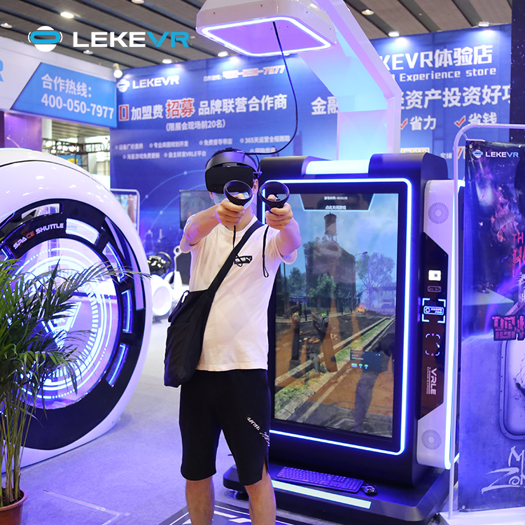 LEKE VR Machine d'arcade de parc d'attractions en libre-service Corps Pro en gros