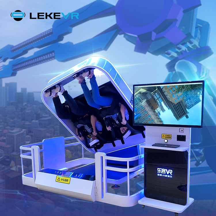 LEKE VR Parc à thème Vue à 720 degrés Roller Coaster Simulator 360 VR Machine